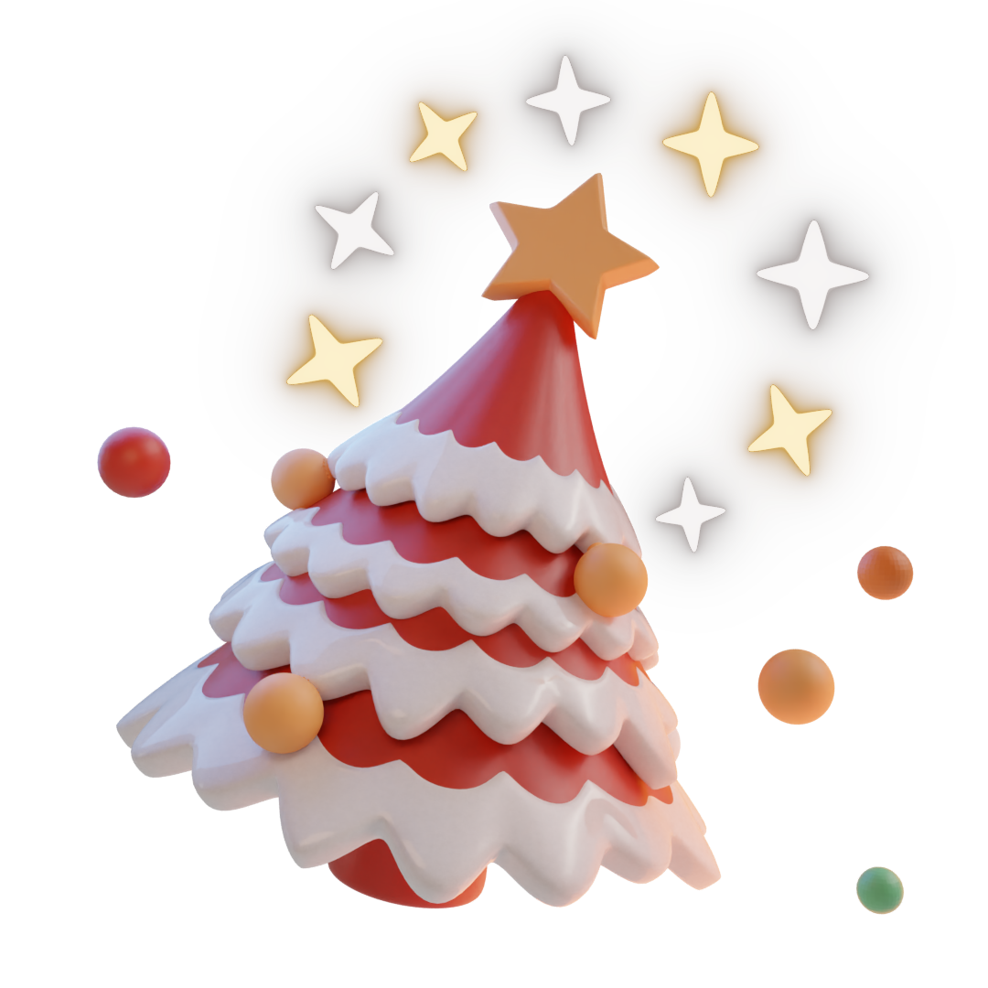 christmas tree red